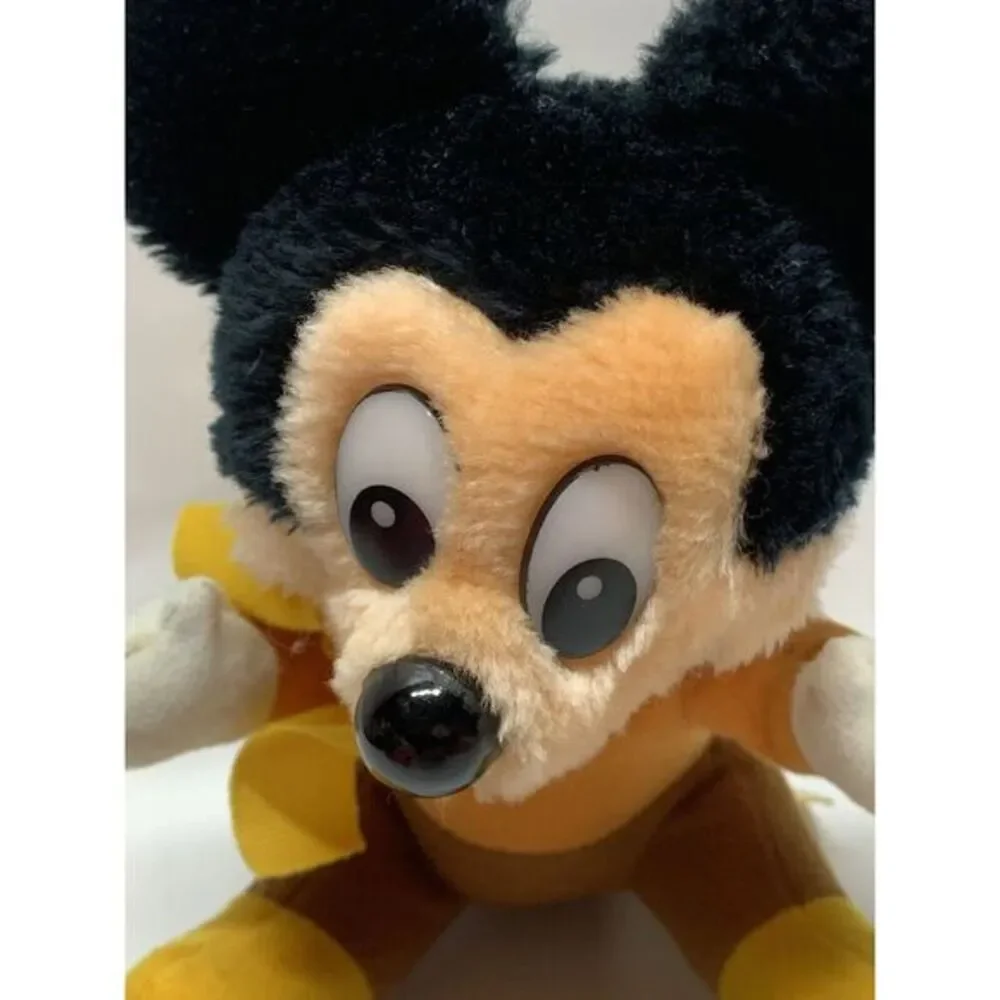 Vintage Walt Disney Mickey's Christmas Carol‎ Mickey Mouse Plush Stuffed Animal